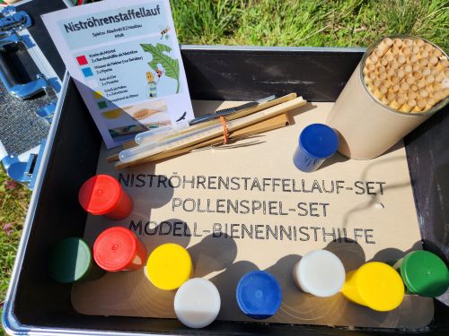 Wildbienenkoffer Detail Inhalt Spiele