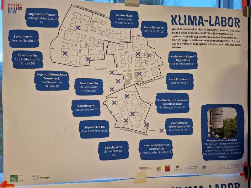 Heisses Hellersdorf Klimalabor Plakat